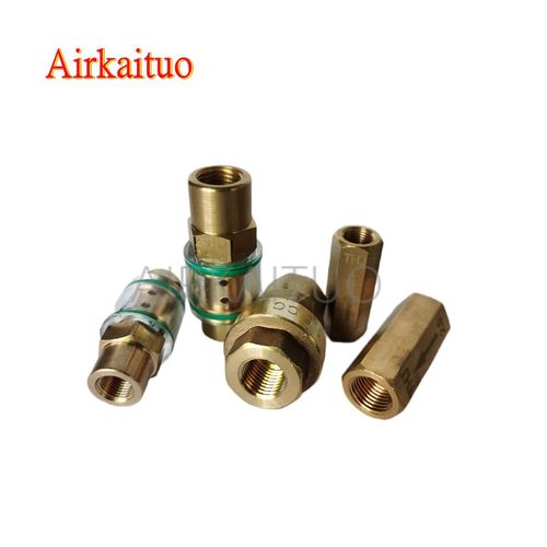 复盛螺杆空压机可视单向阀1分2分压缩机透明回油止回阀逆止阀全铜