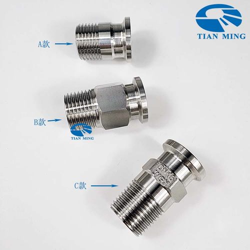 304/316L快装接头六角外丝卡盘25.4丝扣螺纹卡箍G/NPT快速DN6-20