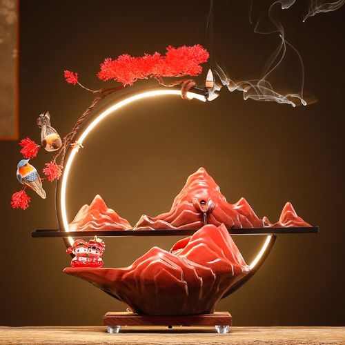 守淘人新中式婚庆结婚礼物创意流水摆件新婚送新人一对情人节礼品