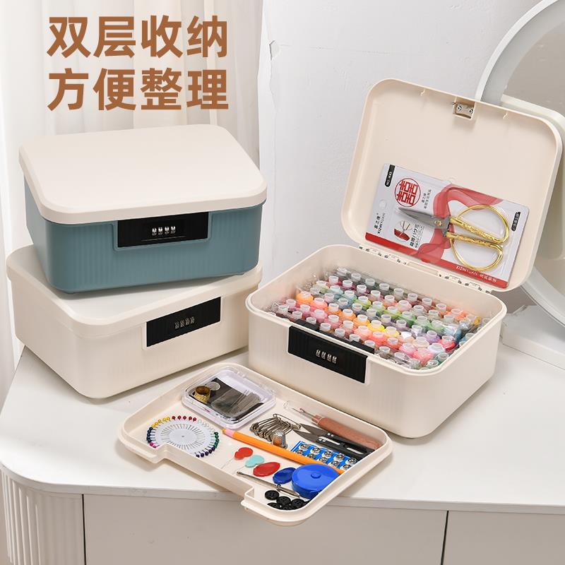 k密码锁磁吸针线家用t高质量套装多功实能用针线kt7号仓1盒衣服手