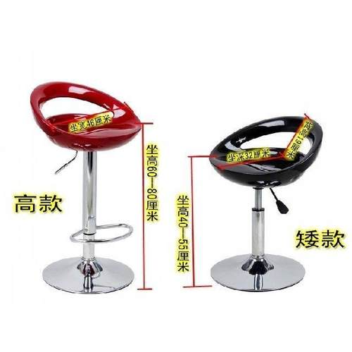 经典吧台收椅降椅 简约酒吧椅升靠背高TZH脚凳 欧吧式椅旋转银凳
