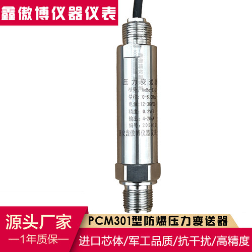 PCM301D防爆型压力变送器 CT6隔爆型 氢气压力变送器 防水131压力