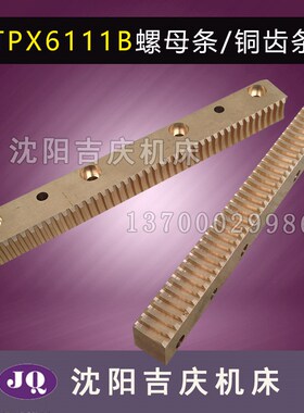 中捷镗床TPX619B TPX6111B 原厂直销 铜齿条 螺母条 25851 M6/22