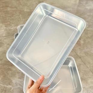 34不锈钢带0盖盆备凉菜盘菜盆方长方形盆子商用地摊无品牌 工具托