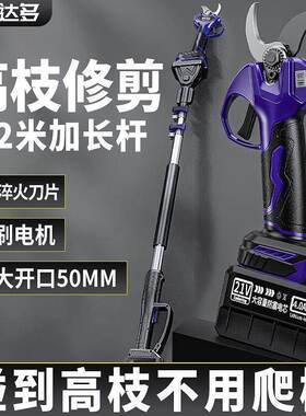 哥伦达电多ZWE锂树电动修枝剪刀果树剪充电式无线园艺枝园林粗剪