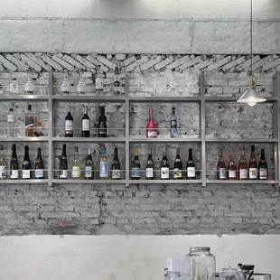 铁艺吧台悬挂墙酒架OPG置物架餐厅架前展台壁挂酒架酒庄挂式 红酒