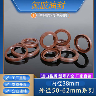 62mm T13871唇形密封圈FBTC型旋转氟胶骨架油封内径38mm外径50