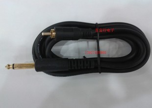 6.35MM转莲花公 镀金 高品质音频线 6.35转RCA公 1.8M