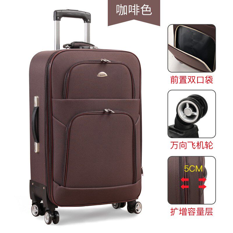 帆布拉杆箱20寸小商务密码箱女26牛津布行李箱32寸大容量旅行箱男