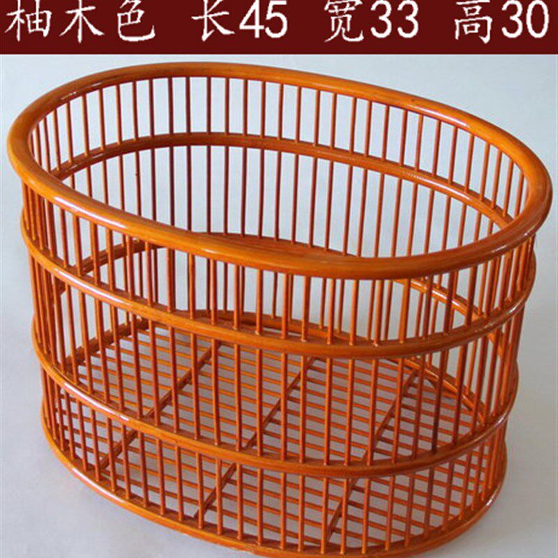 蛋形毛巾筐酒店宾馆布草筐收纳筐竹编手工艺收纳篮Y布草框脏衣篮