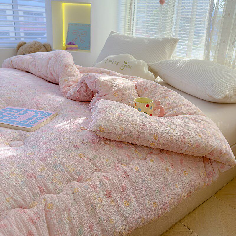 春秋被空调被被子加厚保暖冬被学生宿舍单人双人可机洗被被芯褥子