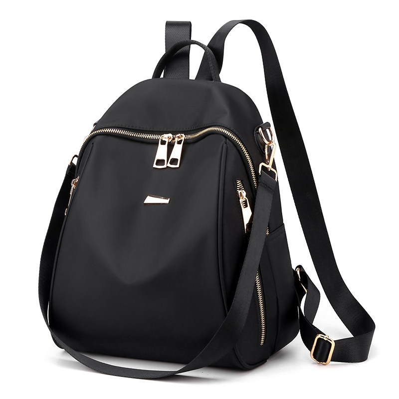 高级感双肩包女背包牛津布书包帆布女士包包百搭时尚休闲大容量潮