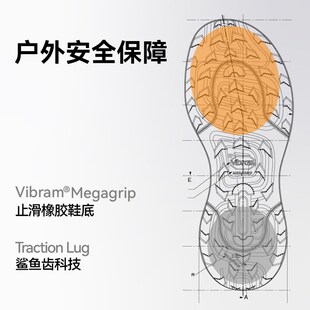 开野001户外儿童防滑防泼水山地运动保护型竞速跑鞋 男女宝宝亲子