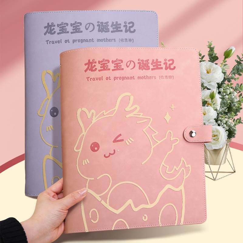 产检资料收纳册孕妈妈孕妇b超建档孕期档案册活页软皮孕检报告资