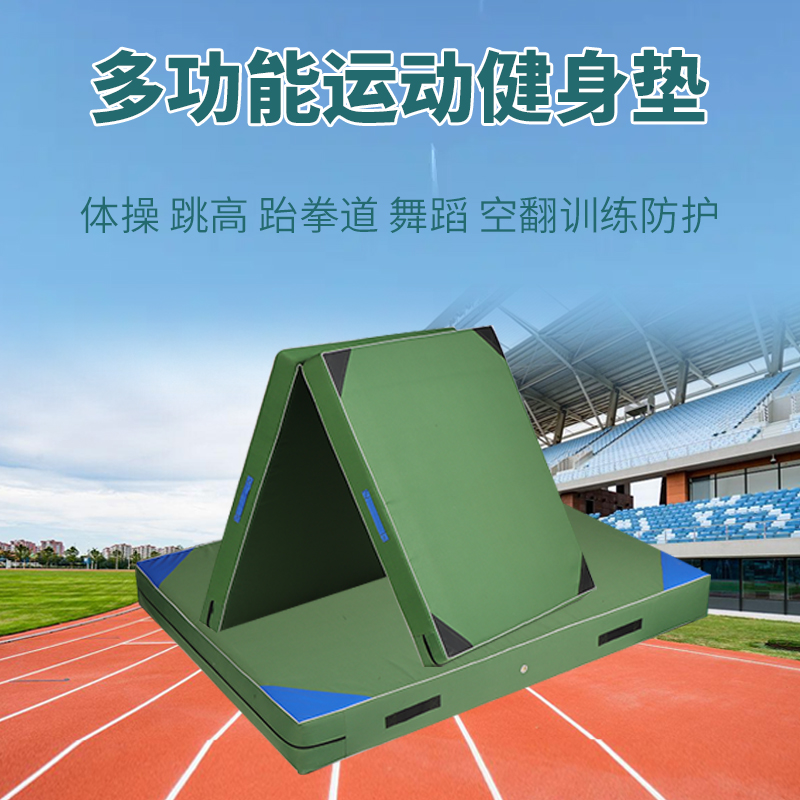 体操垫摔跤空翻舞蹈训练武术保护垫加厚海绵跆拳道体育练功折叠垫