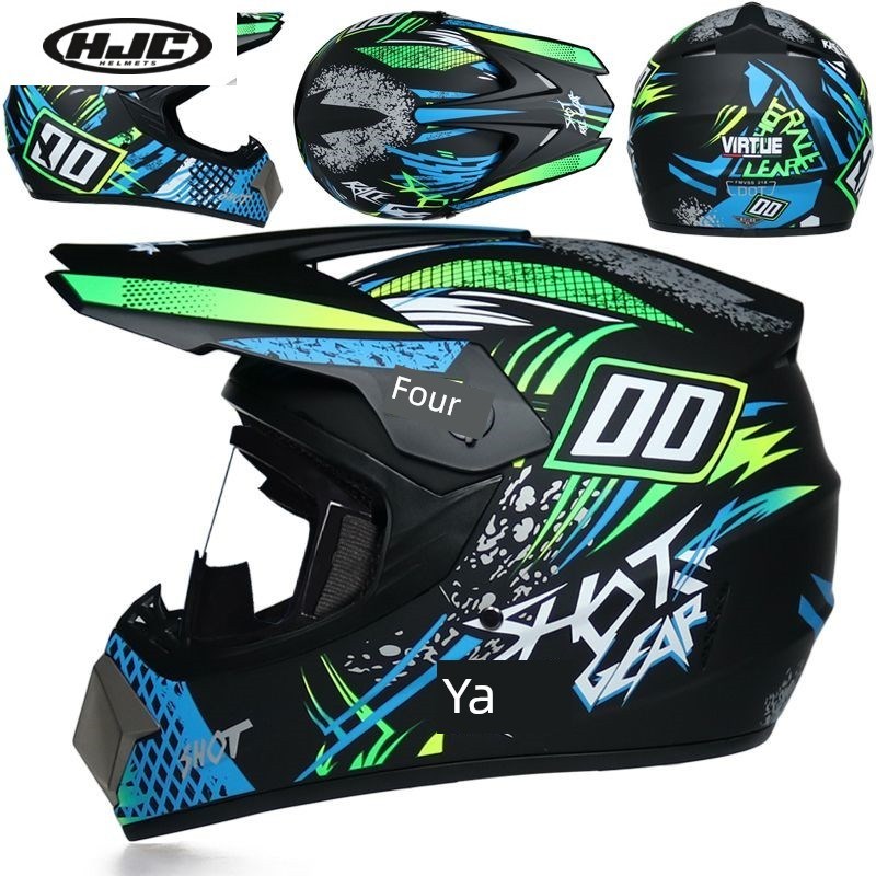 Hjc越野头盔电动自行车头盔男子越野拉力赛头盔山地下坡头盔女子