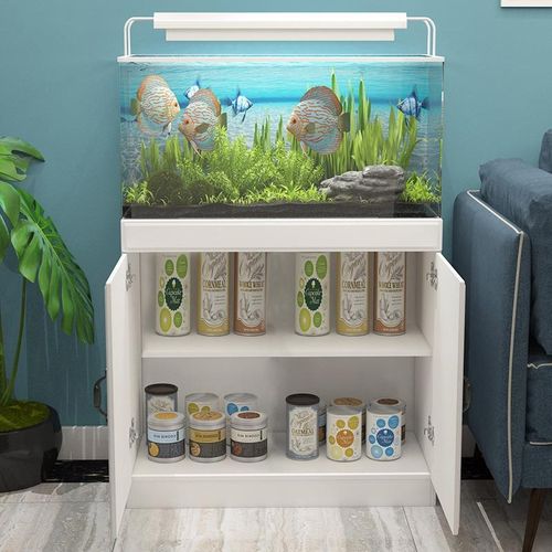 新款鱼缸底柜超白缸水草缸海缸鱼缸柜欧式简约水族箱客厅屏风地柜