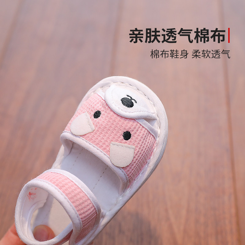 儿童手工布凉鞋1-3岁2软底男女宝宝婴儿千层底布鞋学步鞋透气夏季