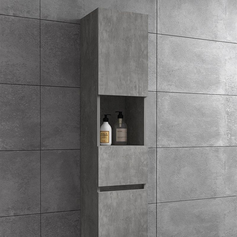 吊柜浴室卫生间 边柜现代简约挂墙式 防潮 储物柜置物架 实木防水