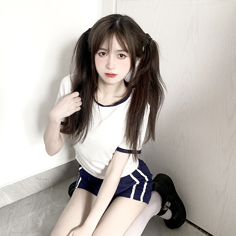 海月社 JK体操服纯欲风套装日系E少女学院学姐风啦啦队沙滩泳装