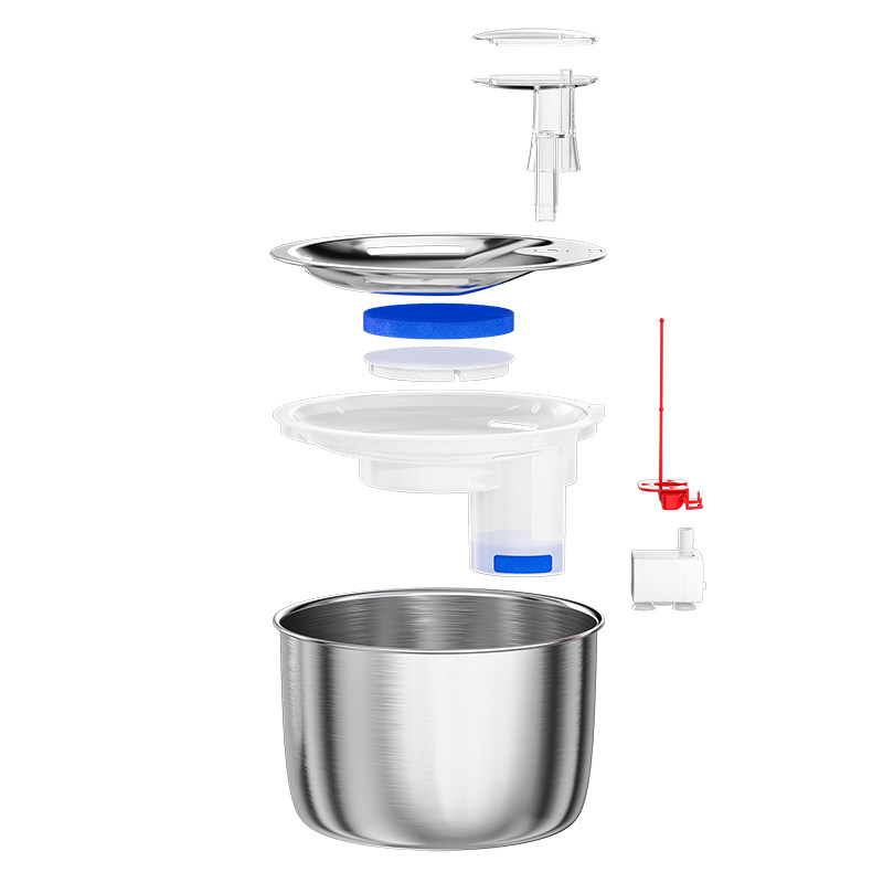 不锈钢猫咪自动饮水机喂水器循环流动水喝水器智能猫用宠物饮水器