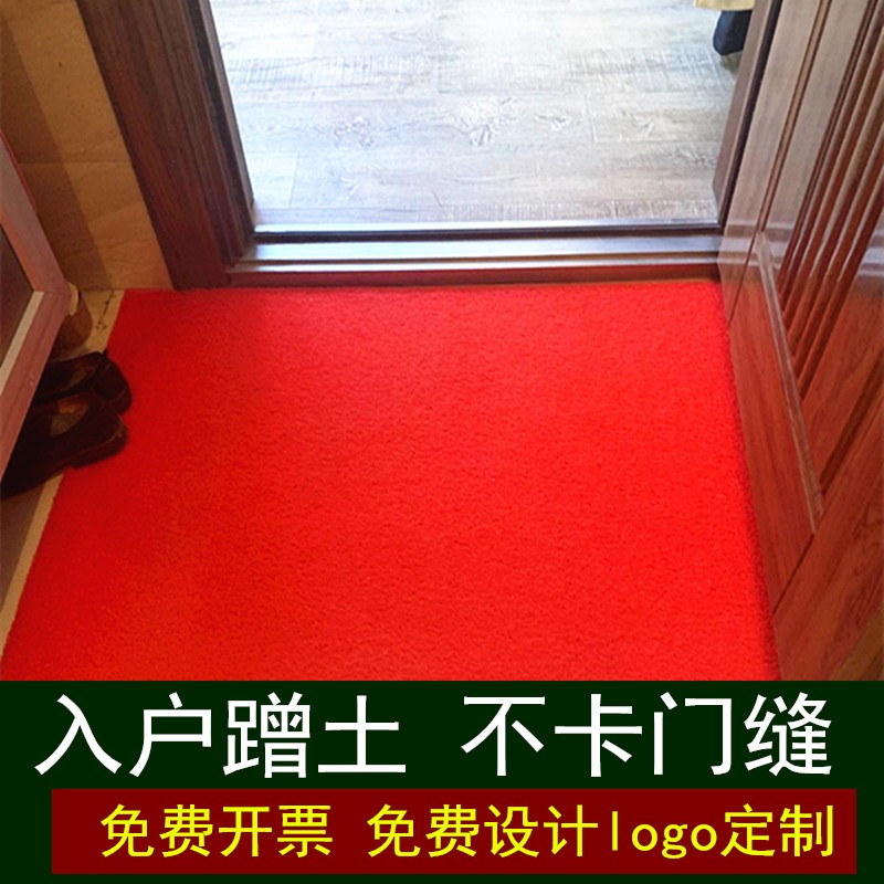 地毯商用满铺迎宾红地毯pvc塑料丝圈脚垫防水防滑垫地垫入户门垫