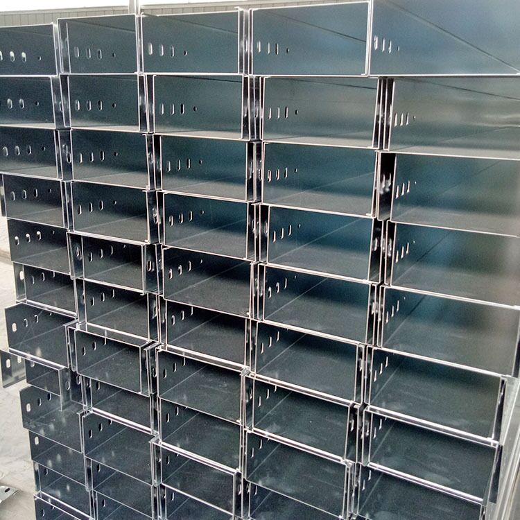 镀锌桥架铁明装线槽弱电布线金属穿线电缆桥架盖板400150 2个厚