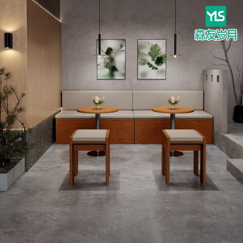 韩式咖啡厅奶茶店餐桌子甜品蛋z糕店小凳子网红餐饮烘焙海洋板桌