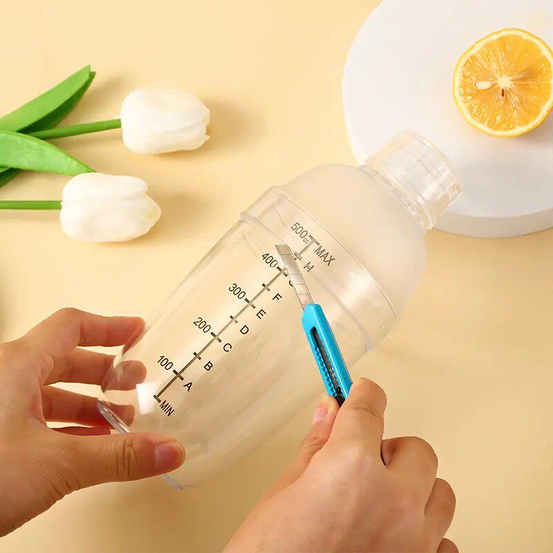 【下单立减50】PC雪克杯三件套手摇塑料雪克杯调酒器摇奶茶器皿XJ
