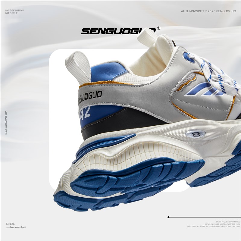 森果果 老爹鞋男春秋款运动休闲鞋网红超火厚底增高情侣鞋子男潮