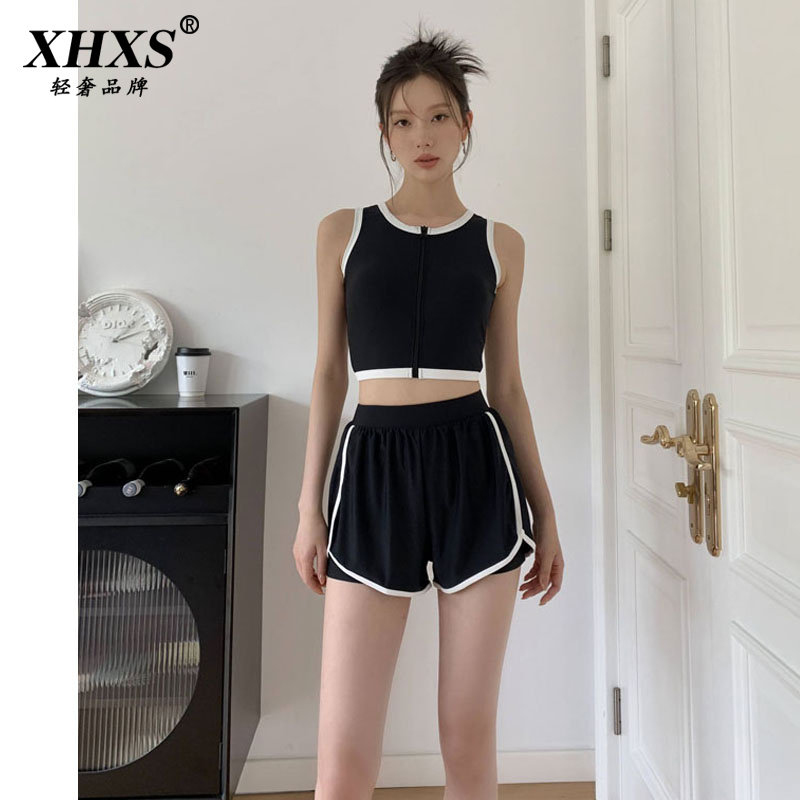 泳衣女保守分体2024新款夏微胖遮肚显瘦气质减龄大码泡温泉游泳衣