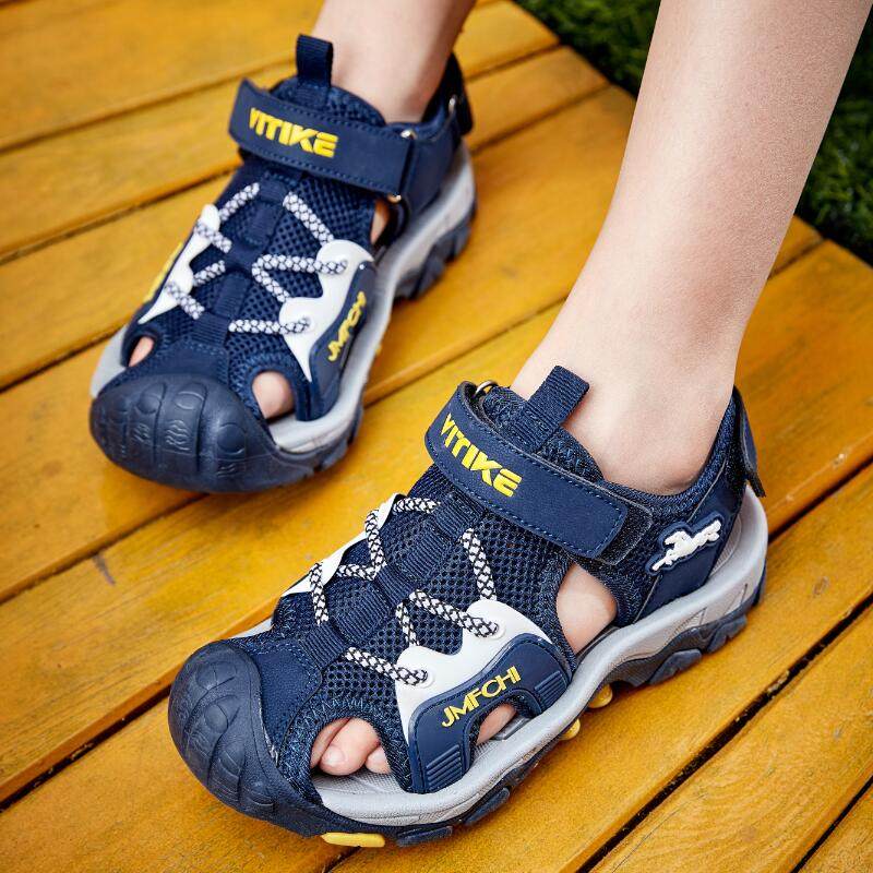 大童凉鞋10男童包头12男孩青少年中学生15岁38软底39沙滩鞋41码42