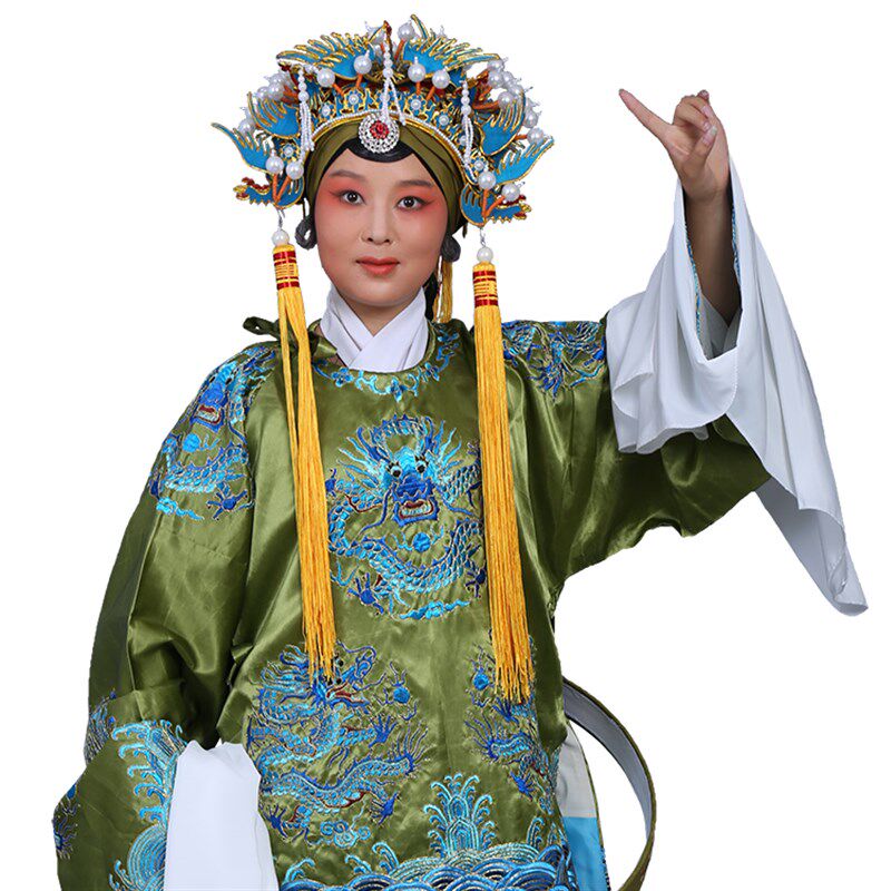 戏曲服装 舞台演出杨家将老旦佘太君戏服 古装皇太后老旦蟒袍龙袍