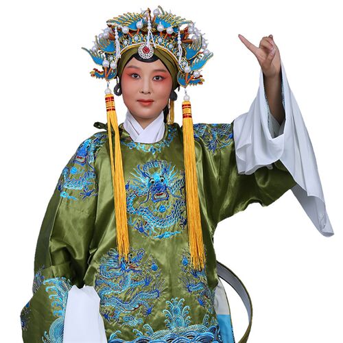 戏曲服装 舞台演出杨家将老旦佘太君戏服 古装皇太后老旦蟒袍龙袍
