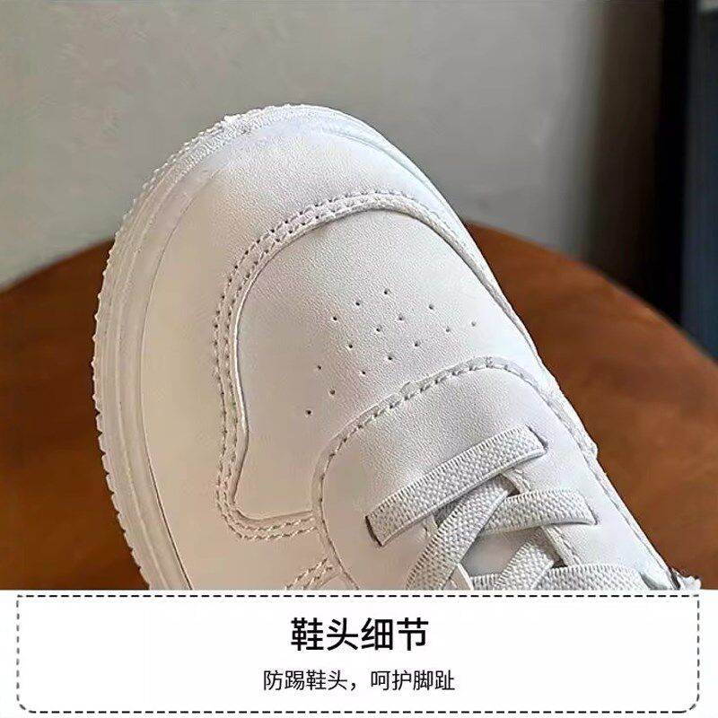 六一儿童青少年男女小白鞋校园运动小学生幼儿园演出白色帆布透气