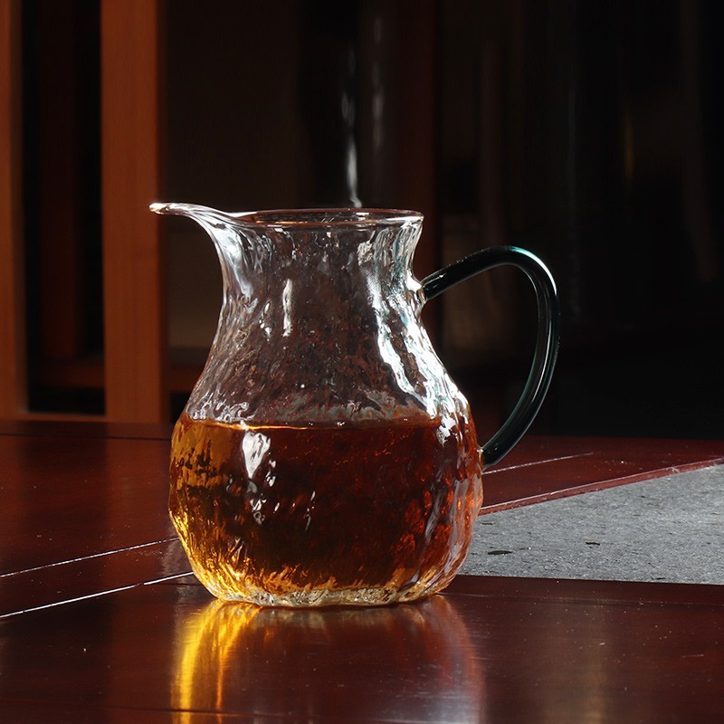 耐热玻璃锤纹公道杯公杯匀杯茶海G分茶器功夫茶具配件分杯