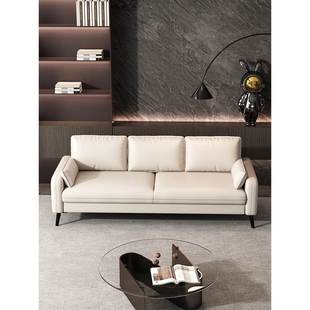 双A10L轻奢北欧小F77M7765户型科技布沙发三人厅人简约免客洗服装