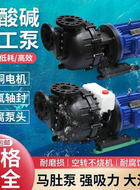 肚马大头泵卧泵式耐塑酸碱自吸泵防57203空转料化工泵电镀泵防腐