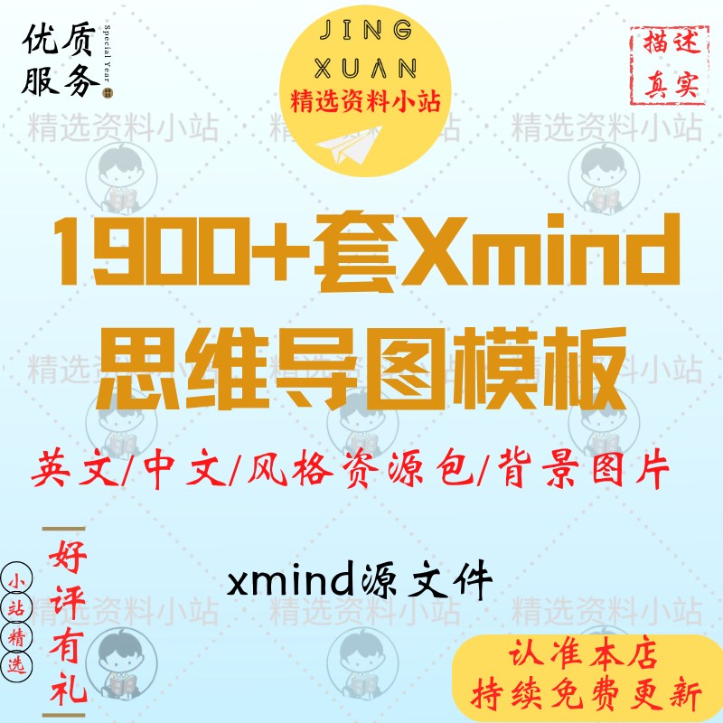 1900+套Xmind软件思维导图绘图画图模板中英文风格资源包图片资料