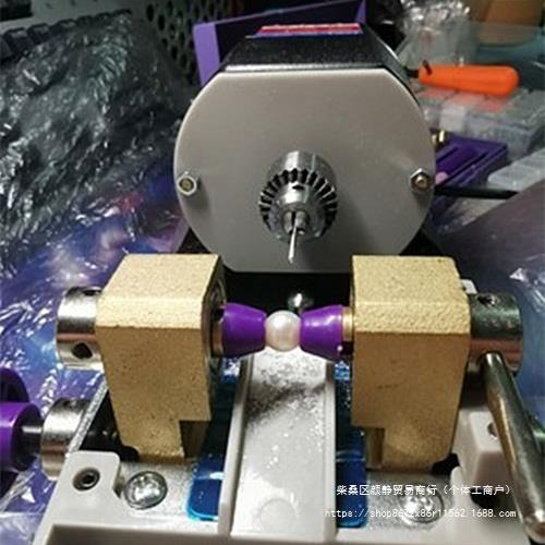 佛珠珍珠打孔机动小型文玩家用电AKH玉钻石工蜜蜡打孔器珍珠孔机