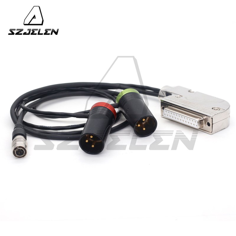 DB25音频卡农 Lectrosonics Wisycom Sennheiser四针供电线