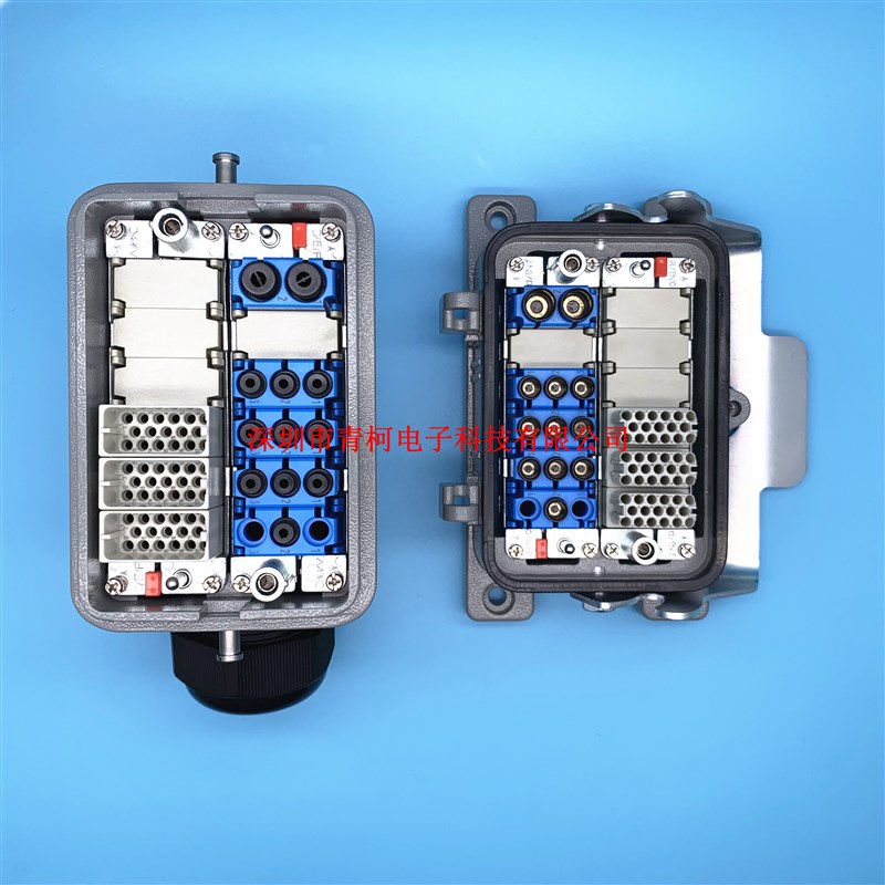 WEVEL威乐威弗组合式重载连接器气动航空插头 模块集成水路油路