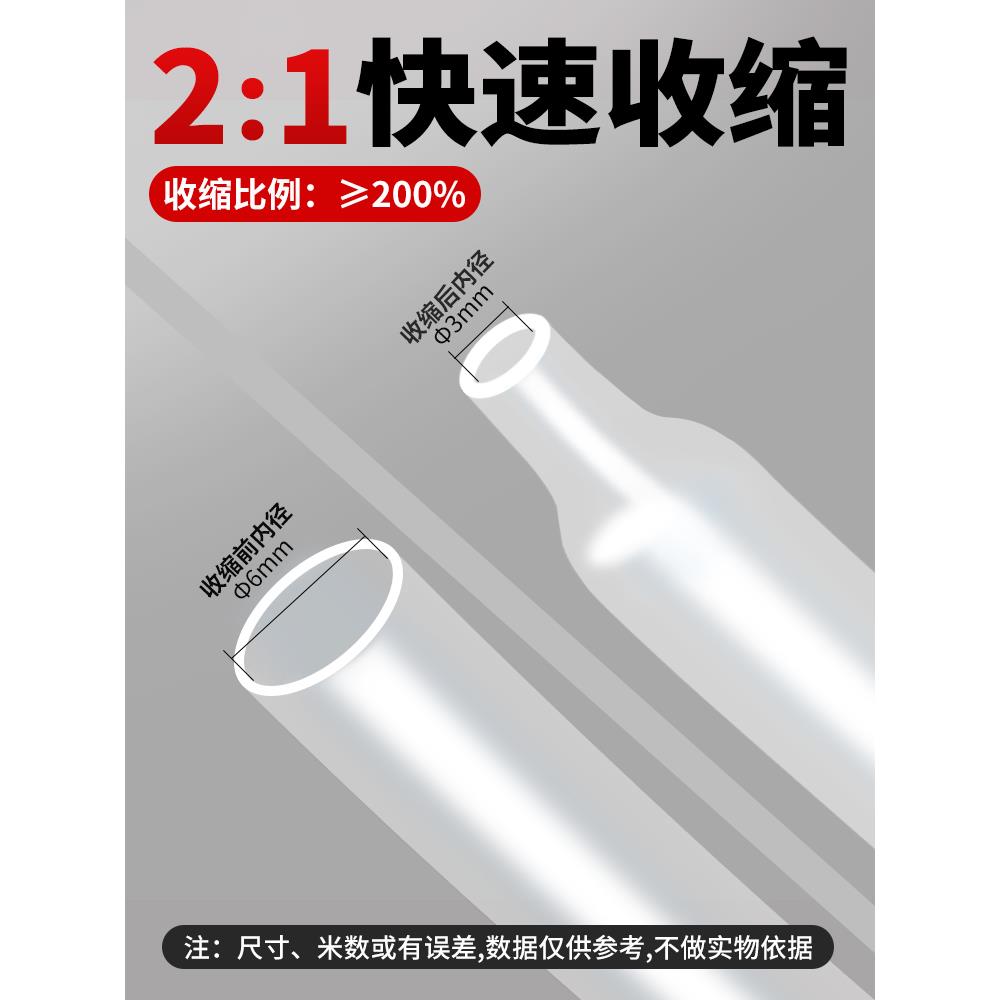 kt透明套热缩管戒指眼腿保睛护套数据线绝缘管电线JYF水防收