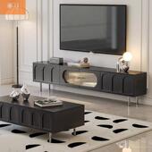 轻茶几电视小合机柜组无品牌 黑色轻奢客奢厅家用电视 合户型新款