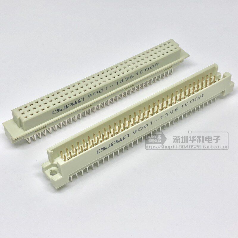 欧式插座 9001-11961C00A 12961 13961 14961 3排96芯 直公弯母 - 实物图
