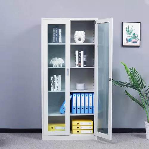 东柜莞源TVJ头文件柜铁柜办公室储物皮柜资料柜档柜案带锁五节凭