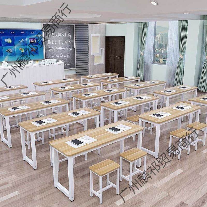 补培训桌家直长销条桌单双56456456人课桌厂椅中小学生习班辅导培