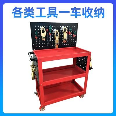 汽修工具小推车三层零件车多功能手推车维修工具车移动工具车