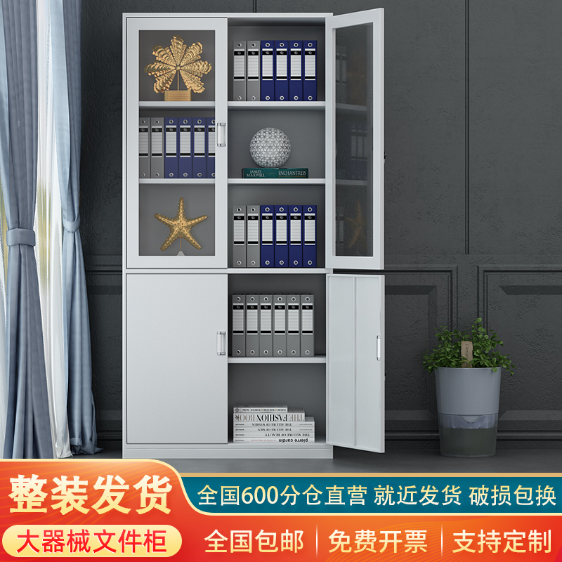 广东省东莞市办公室铁皮档案柜财务凭证柜带锁资料柜办公室储物柜