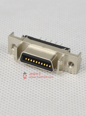 SCSI连接器HPCN插座D端子14P/20P/26P/36P直脚插座SCSI  直插槽式